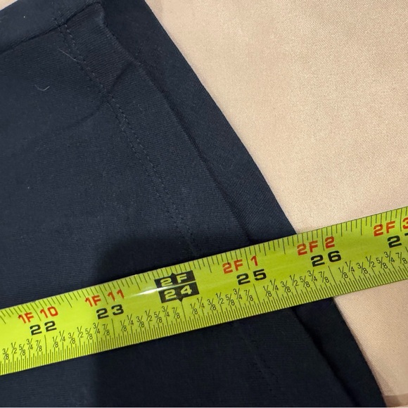 Chico's Womans T Shirt Navy Ruffle Flutter Sleeves Stretch Size 2 (Large) - Picture 7 of 7